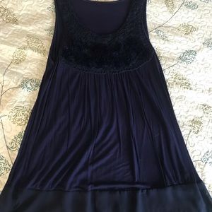 Navy blue sleeveless top